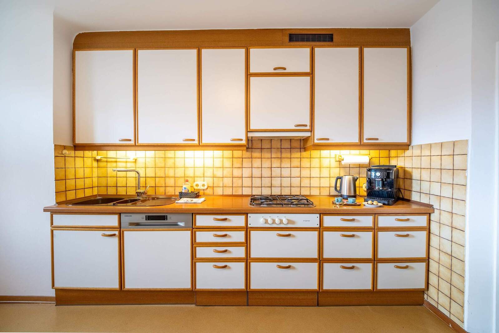 Sunlit Kitchen & Dining Space - Fully Equipped for Cooking, Coffee, and Quality Mealtime Moments