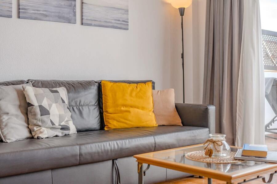 Living Room with Sitting Area, Extendable Sofa Bed, TV, Ceiling Fan & Views