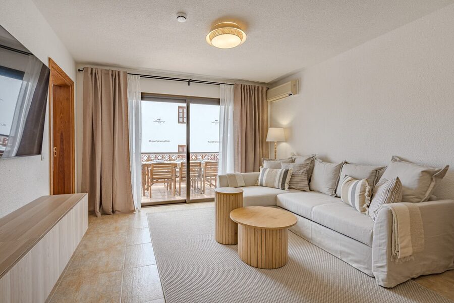 Living Room with Sitting & Dining Area, TV & AC
