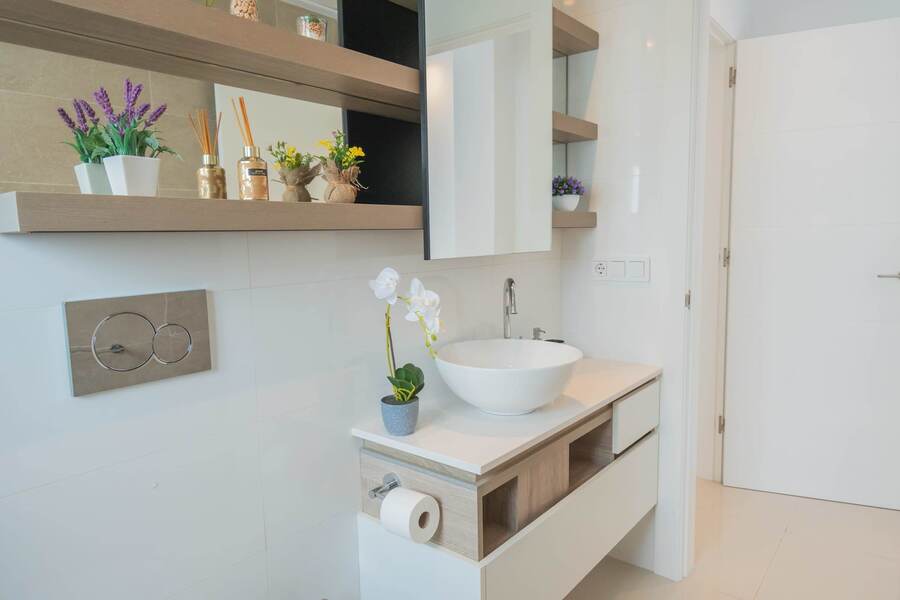 Ensuite bathroom with Toilette, Sink and Spacious Shower