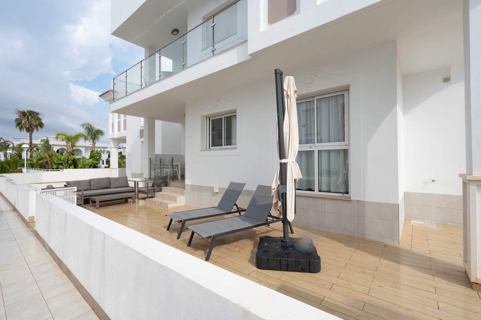 Patio with Sun Loungers