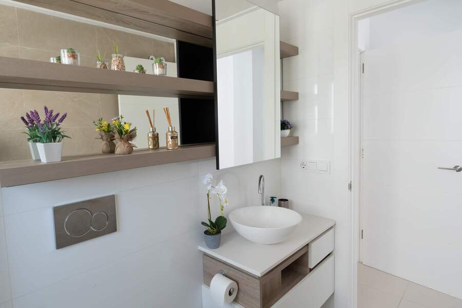 Ensuite bathroom with Toilette, Sink and Spacious Shower