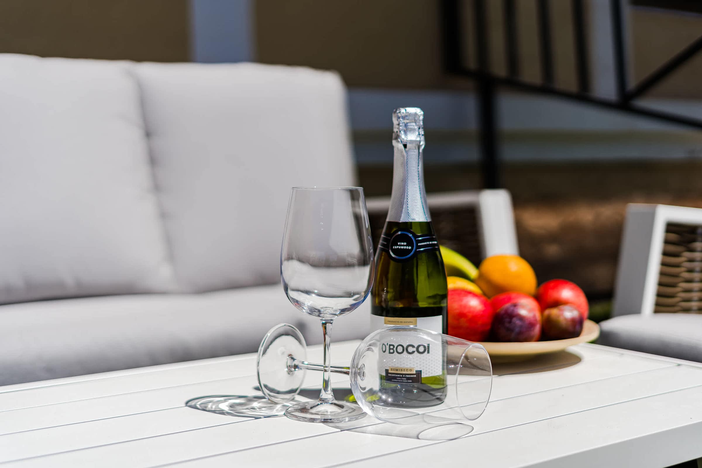 Patio with Outdoor Seating and Dining Area, Sun Lounger and Pool View