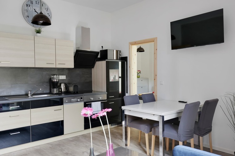 Fully Equipped Kitchen + Dining Table | Cook, Dine & Enjoy Your Stay Comfortably
