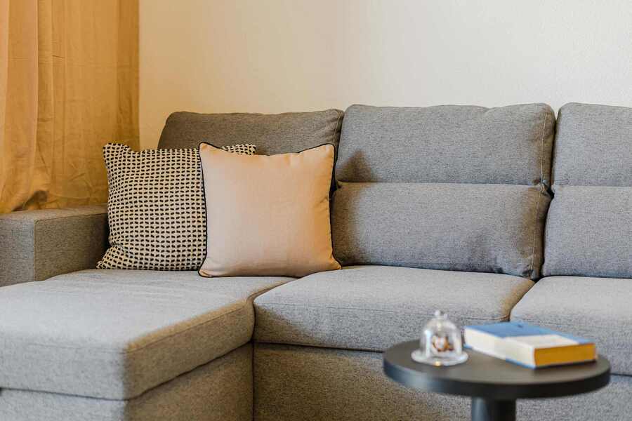 Cozy Sofa Corner with Reading Nook — A Snug Retreat to Unwind with a Glass of Wine, a Good Book, or an Afternoon Nap