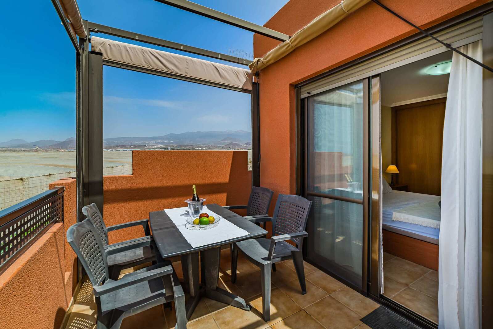 Terrace Dining with Blue Horizon & Teide Views – Morning Coffee or Sunset Dinner, Your Choice