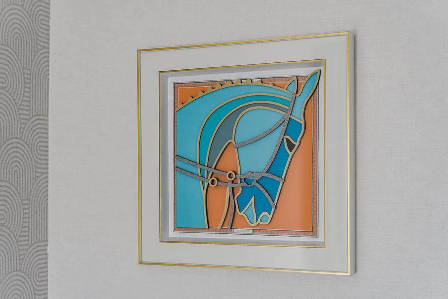 Bold Terracotta Relief Panels – Sculptural Wall Art for a Stylish Passage