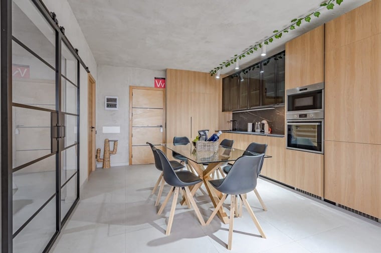 Dining Area with a Fully-Equipped Kitchen