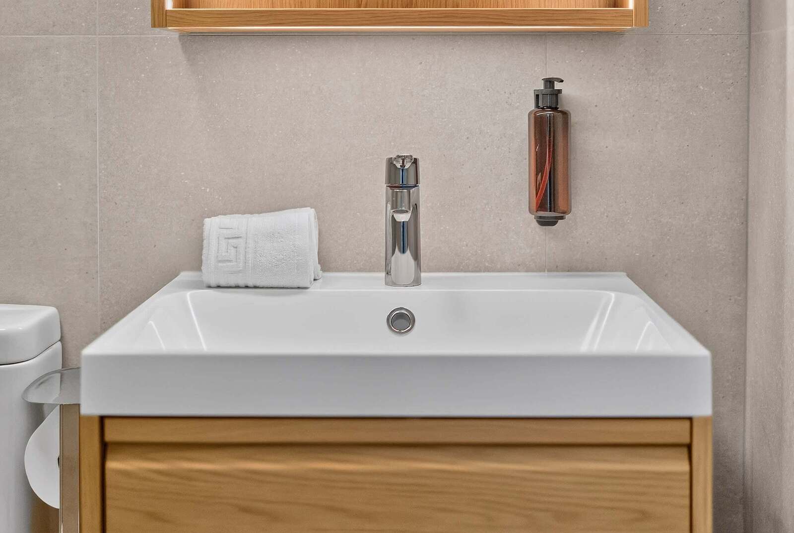 Spa-Inspired Bathroom with Elegant Walk-In Rain Shower