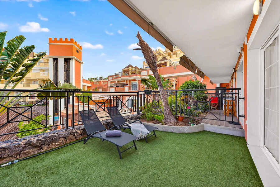 Terrace with Sun Loungers and Views Across the Granada Park Complex