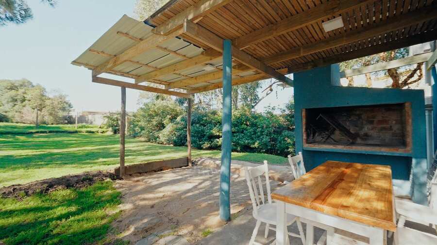 Covered Terrace with Built-In BBQ