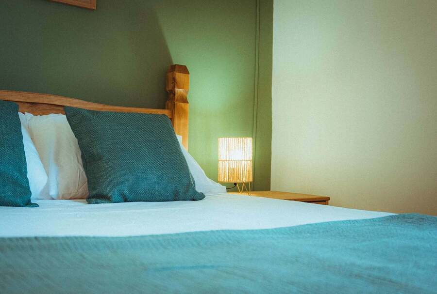 Bedroom Detail - Bed & Nightstand