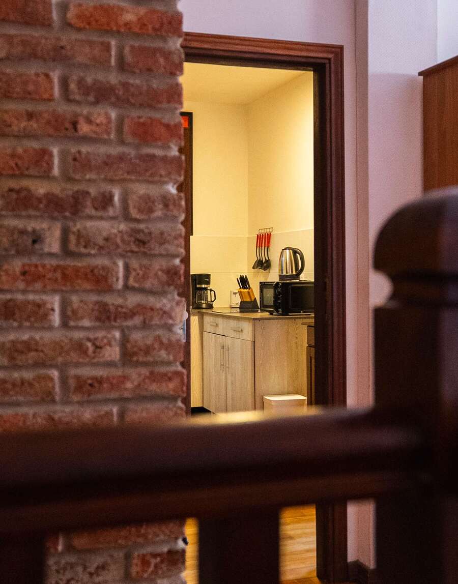 Kitchen Seen from the Hallway