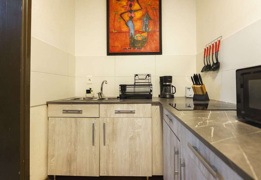 Kitchen with Light Wood Units