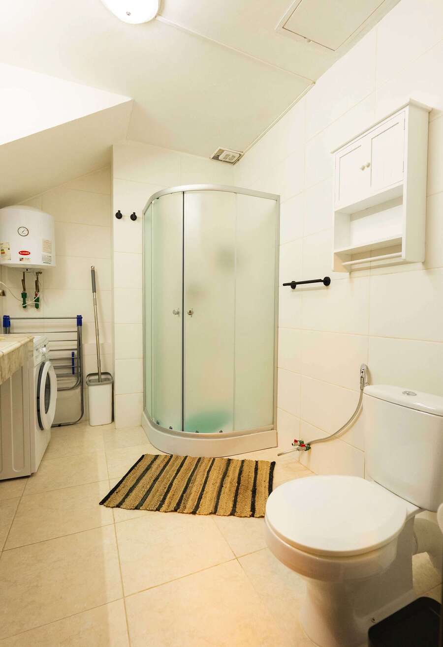 Bathroom with Corner Shower