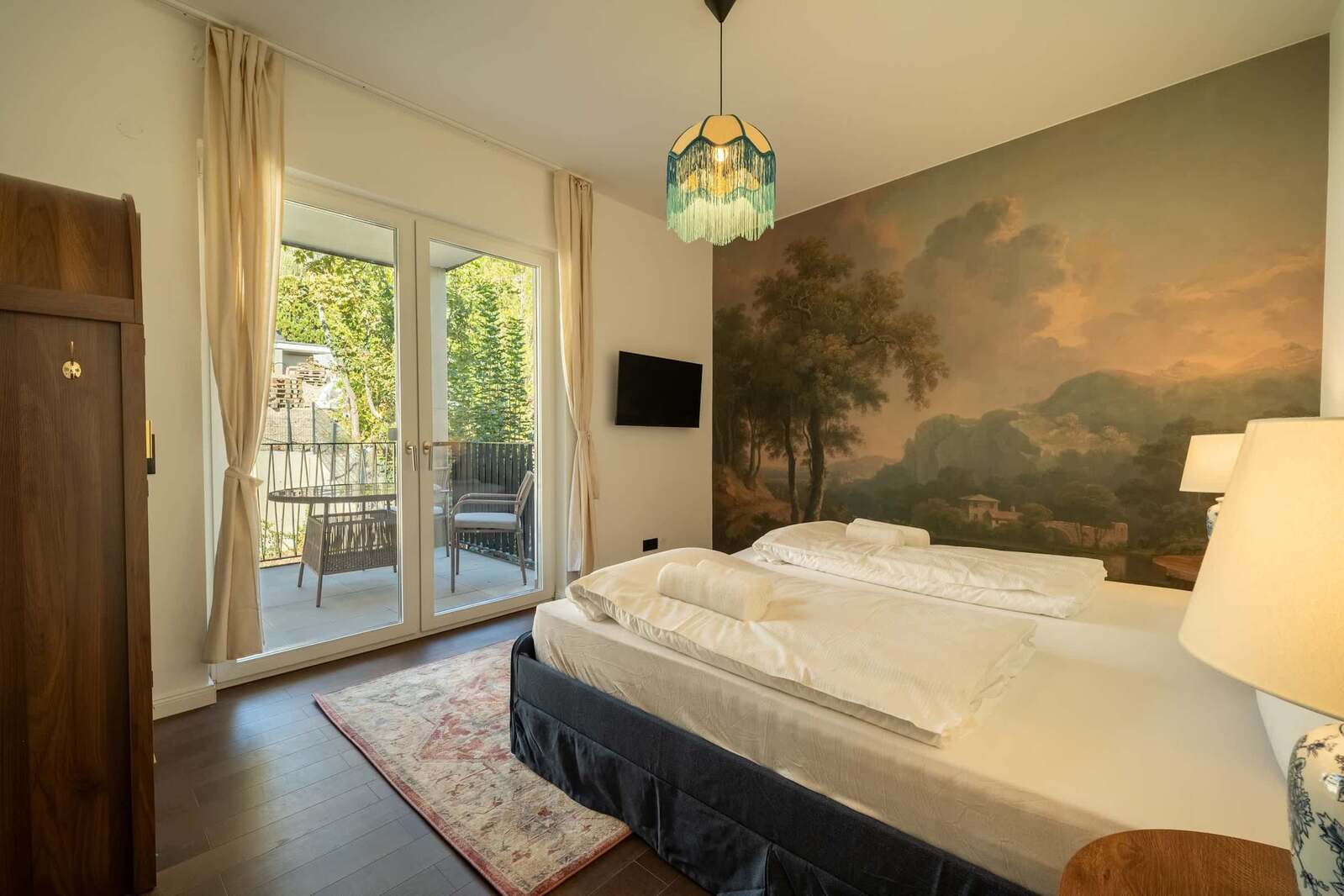 Bedroom 1 with TV
